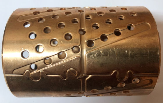 Self Lubricating CuSn8 Bronze Sleeve Bearings With Holes 60x88x65