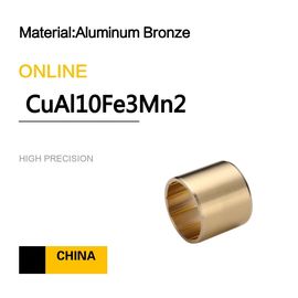 Aluminum Bronze CuAl10Fe3Mn2 Sleeve Bushings Copper Alloy Bearings For Dozers
